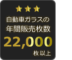 自動車ガラスの年間総販売枚数 22,071枚